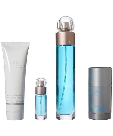 Perry Ellis 360 Set (Eau De Toilette Spray After Shave Balm Deodarant Stick Mini) - Buy Online on GoSupps.com