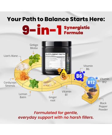 VEGATOT Vertigo Supplement 500mg *Made in USA* with Ginkgo Biloba & Lion's Mane - Inner Ear Balance Support for Dizziness - 90 Count - Buy Online on GoSupps.com