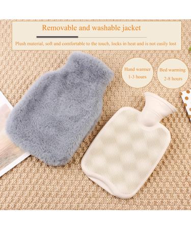 Cozy Up with Our 2L Natural Rubber Heat Bottle & Fluffy Cover | Perfect for Pain Relief & Comfort on Cold Nights - Buy Online on GoSupps.com