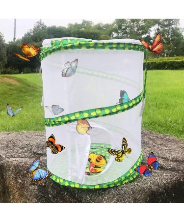 biteatey Butterfly Habitat Collapsible Bug Mesh Cage Insect And Butterfly Habitat Design Collapsible Insect Mesh Cage Breeding Plant Cultivation Greenhouse - Buy Online on GoSupps.com