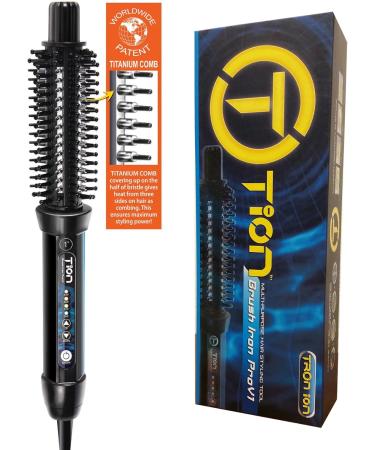 Tion Brush Iron Pro V1 | 1 Inch Curling Iron & Silicone Hair Clips for Perfect Curls Tion Hair - Buy Online on GoSupps.com