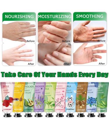 30 Pack Natural Plant Fragrance Hand Cream Gifts Set for Women - Moisturizing Travel Size Lotion with Shea Butter for Dry Cracked Hands - Perfect Mother's Day Gift - Buy Online on GoSupps.com