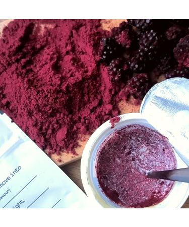 ZINGY ZOO Pure natural blackberry powder without additives | XXL 500g Freeze-dried fruit powder for superfood smoothies cocktails pastries cake decorations | Blackberry powder - Buy Online on GoSupps.com