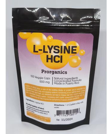 L- Lysine HCI caplets by Prorganics (30)