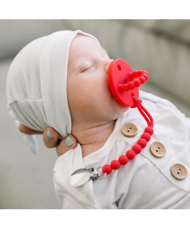 Ryan & Rose Cutie PAT Pacifier Teether (Slant  Red) - Buy Online on GoSupps.com