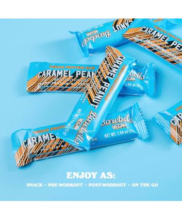 BAREBELLS Plant Based Protein Bars - Peanut Caramel - Pack of 12 - 1.94 Oz. - Buy Online on GoSupps.com