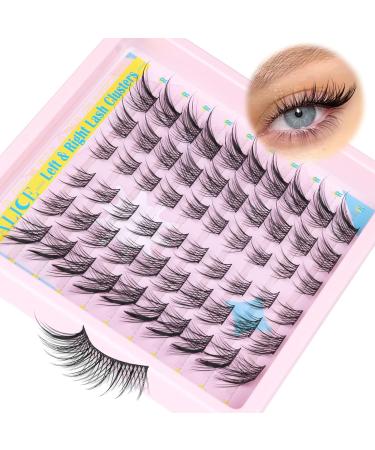 ALICE Natural Lash Clusters - DIY Eyelash Extensions | Wispy 3D Cat Eye C Curl Individual Lashes - Buy Online on GoSupps.com