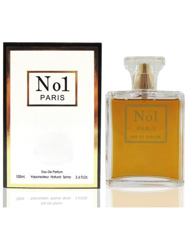 NO 1 PARIS Eau de Parfum Spray for Women Wonderful Gift Gourmand Fragrance Daytime and Casual Use for all Skin Types a Classic Bottle 3.4 Fluid Ounce NO 1 PARIS 3.4 Fl Oz (Pack of 1)