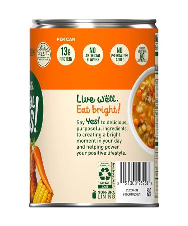 Campbell's Well Yes! Roasted Chicken with Rice Soup, 13g Protein, 16.3oz Can, Pack of 12 - Buy Online on GoSupps.com