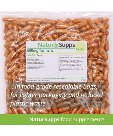 NaturPlus Turmeric Capsules high Strength with Black Pepper 600mg 365 Capsules**G - Buy Online on GoSupps.com