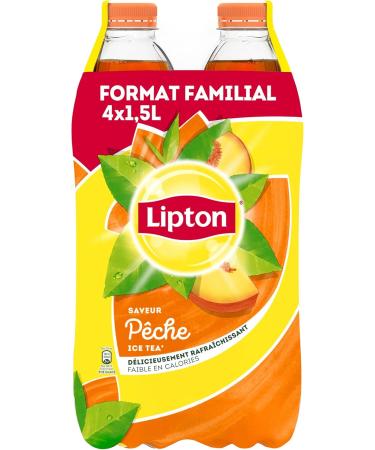  Lipton Lipton Ice Tea Peach Flavor Iced Tea 4 x 1.5 L - Buy Online on GoSupps.com