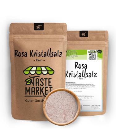 TASTE Guter Geschmack 200 g fine pink crystalline salt - known as Himalayan salt - Natural salt - from Pakistan - Taste Market