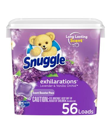 Snuggle Exhilarations in Wash Laundry Scent Booster Pacs, Lavender & Vanilla Orchid, 56 Count