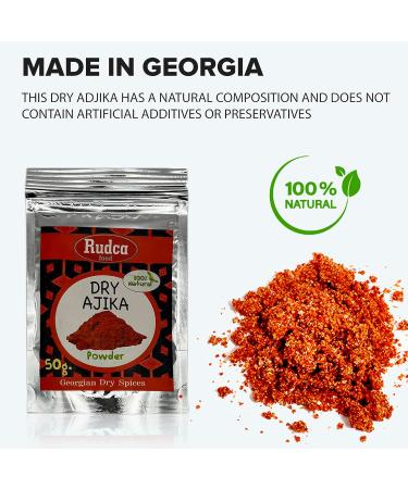Rudca Food Dry Adjika Powder - Garlic - 45g - Buy Online on GoSupps.com