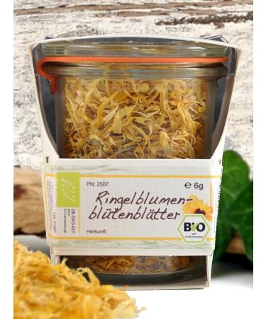 Premium Organic Edible Flowers in Glass | Eco-Friendly Gift | Marigold Blossom | Hand-Processed Plastic-Free Packaging - Buy Online on GoSupps.com