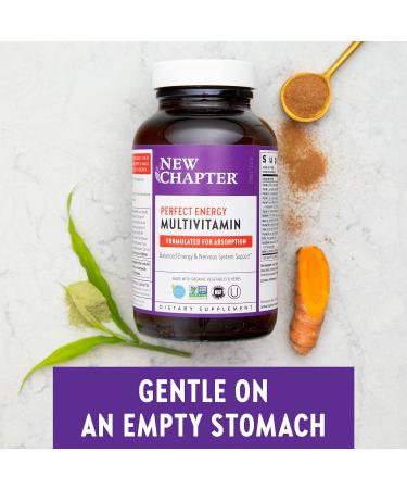 New Chapter Energy Supplement - Perfect Energy Multivitamin for Balanced Energy + Stress Support with B Vitamins + Vitamin D3 + Organic Non-GMO Ingredients - 96 ct 96.0 Servings (Pack of 1) Energizing Multivitamin - Buy Online on GoSupps.com