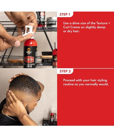 Strong Roots Men Texture Curl Cream - Flexible Hold & Moisturizing Curl Enhancer with Jamaican Black Castor Oil | Anti-Frizz & Easy to Style - Buy Online on GoSupps.com