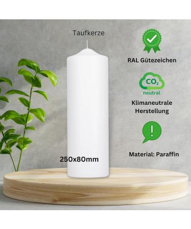 Personalized Baptismal Candle with Forest Animals | Unique Gifts for Godparents | Custom Candle with Baptism Saying | TK022 - Buy Online on GoSupps.com