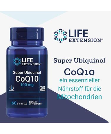 Buy Life Extension Super Ubiquinol 100mg - Kaneka-Q10 Softgels Gluten Free Non-GMO Laboratory Tested - 60 Count - Buy Online on GoSupps.com
