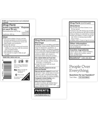 Genexa Cough & Chest Congestion Oral Suspension 6 FL Oz Blueberry Flavor - Maximum Strength Relief - Buy Online on GoSupps.com