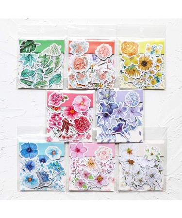 Knaid Flower Stickers Set (360 Pieces) Decorative Assorted Floral Sticker for Scrapbooking Planner Bullet Journals Supplies - Buy Online on GoSupps.com