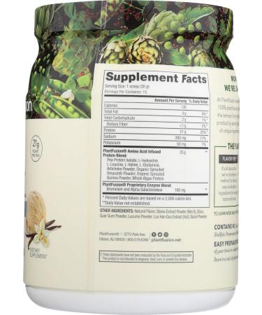 Plantfusion Protein Powder Vanilla Bean 1 lb - Premium Vegan Protein for Optimal Nutrition - Buy Now Internationally - Buy Online on GoSupps.com