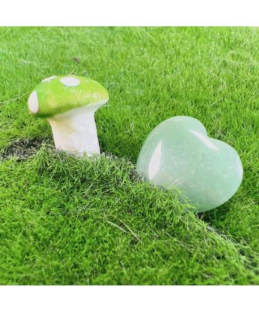 Xiannvxi 20pcs Green Aventurine Crystal Heart Stones - Natural Gemstones for Healing & Reiki | Love Palm Bag Stones - Buy Online on GoSupps.com