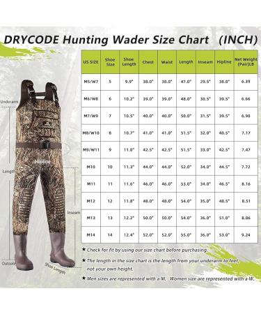 DRYCODE Waders for Men with Boots  Waterproof Neoprene Chest Waders for Women  Duck Hunting & Fishing Insulated Waders - Buy Online on GoSupps.com