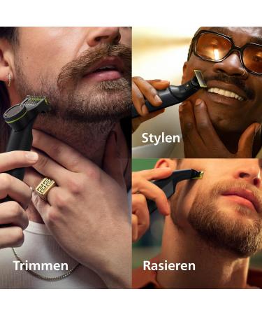 Philips OneBlade Pro360 Electric Razor QP6651/30 - 360-Degree Blade Trim Attachment 14 Length Settings Travel Case & Charging Station - Shop Internationally! - Buy Online on GoSupps.com