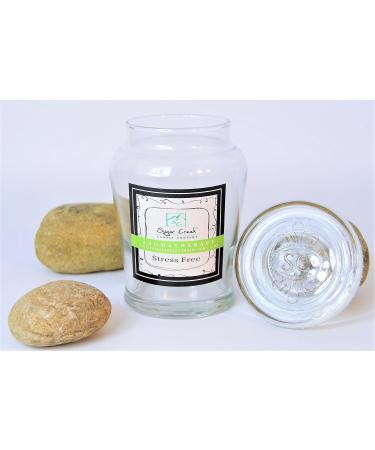 Aromatherapy Soy Wax Candle - Stress Relief Eucalyptus Mint | Non-Toxic Essential Oils | 100 Hour Burn Time | Sugar Creek Candles 16 oz Limited Edition - Buy Online on GoSupps.com