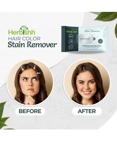 Herbishh Hair Color Stain Remover Wipes Gentle Formula for Dye Cleanup Easy Clean Hair Color Remover Wipes for Skin Travel Pack With 5 Wipes Safe and Skin-Friendly (Pack of 1) - Buy Online on GoSupps.com