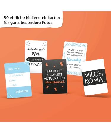 Pihu Honest Milestone Cards - Premium Quality 30 True Milestones for Pregnancy & Newborn | Perfect Baby Gift Idea - Buy Online on GoSupps.com