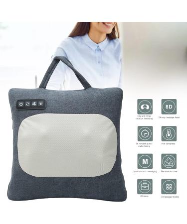 Buy Blue Massage Cushions for Neck & Waist Relief | 3 Modes Hot Compression & Vibration | Electric Neck & Shoulder Pillows for Back Pain Relief - Buy Online on GoSupps.com
