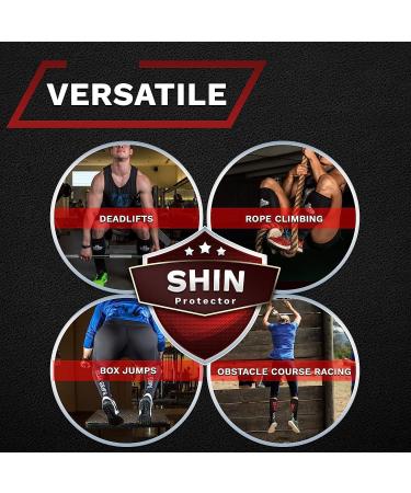 Bear Grips Deadlift Shin Guards - Breathable Injury Prevention Calf Support Sleeves for Men & Women - Ultimate Shin Protection for Rope Climbing & Gym - Stealth Black Medium - Buy Online on GoSupps.com