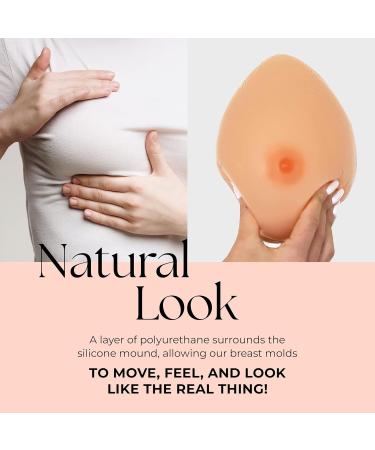Feminique Silicone Breast Forms - Prosthetic Breasts for Transgender Mastectomy Crossdressers & Cosplay | Fake Breasts Pair (EE/F Cup 3600g Nude) - Buy Online on GoSupps.com