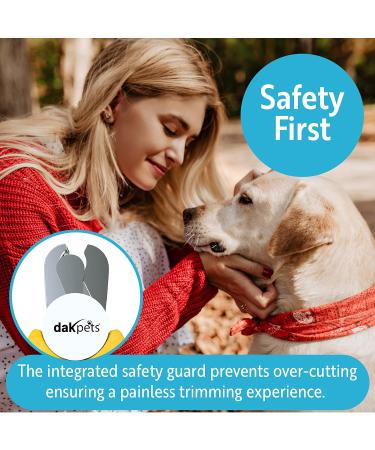 Dakpets Professional Dog Nail Clipper - Safety Lock Protective Guard & Free Nail File for Medium & Large Breeds - Buy Online on GoSupps.com
