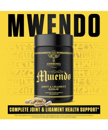 Ambrosia Mwendo Joint & Ligament Repair with BioCell Collagen - Strengthen Tendons, Reduce Inflammation, 90 Veggie Capsules - Buy Online on GoSupps.com