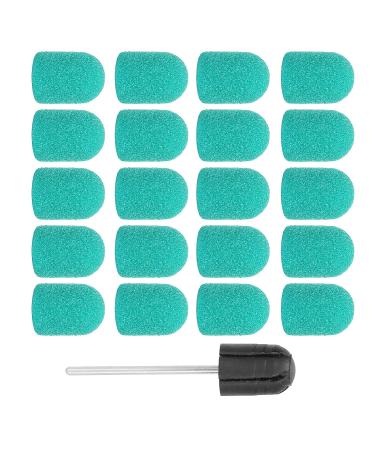 High Strength Grinding Head for Nail Polishing - 0.4 x 0.6 inch Sandpaper Drill Attachment for Home Use (Green) - Buy Online on GoSupps.com