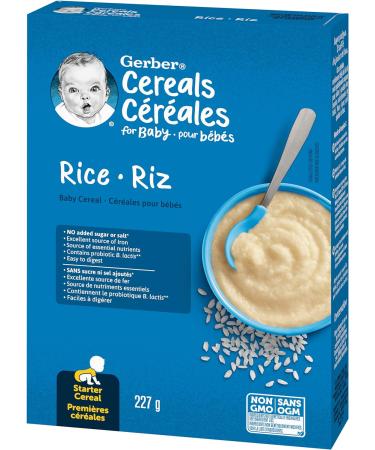 GERBER Stage 1 Rice Baby Cereal 227 g - Buy Online on GoSupps.com