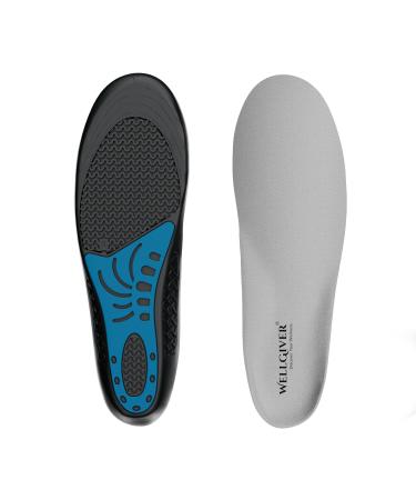 DuetCloud Gel Insole for Arch Support Trim to Fit Gel Insoles for Men & Women Flexible Soft & Comfortable Orthotics Gel Shoe Insole Reduces Plantar Fasciitis Size: 8-13