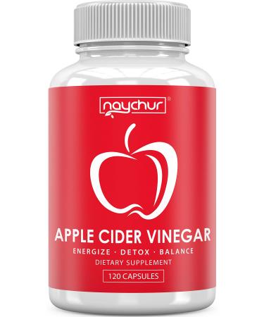 Apple Cider Vinegar Capsules - Detox Cleanse Diet Pills That Work Fast For Women Men – Support Weight Management Metabolism Hunger Appetite Control - Natural Bloating Relief Supplements – ACV Capsules 120