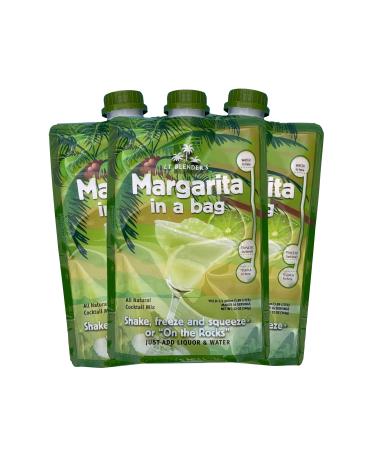 Lt. Blender's Margarita in a Bag - Margarita Mix - Each Bag Makes 1/2 Gallon of Frozen Margaritas - All Natural Cocktail Mix for Margarita Slushies - No Margarita Machine Needed - (Pack of 3) Margarita Pack of 3