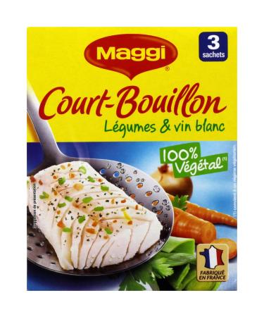 Maggi Court - Bouillon L gumes & Vin Blanc (3 Sachets) - 150g