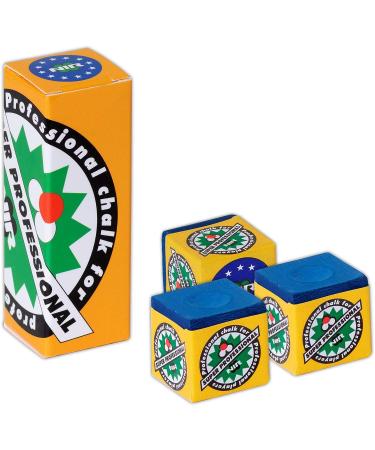 Longoni NIR Super Professional Pool Cue Billiard Chalk - Set of 3 (Green/Blue) - Buy Online on GoSupps.com