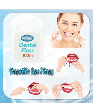 100m High-Robustness Dental Floss | Professional Interdental Cleaning | Disposable Tooth Silk for Family Hotel & Travel - Buy Online on GoSupps.com