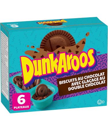 Betty Crocker Dunkaroos Chocolate Cookies and Double Chocolate Frosting Package of 6 Trays of Dunkaroos - Buy Online on GoSupps.com