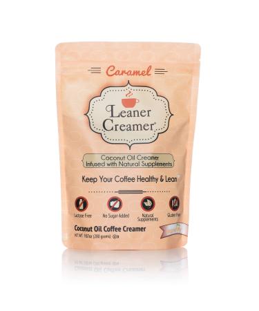 Leaner Creamer Coconut Oil Coffee Creamer Caramel 9.87 oz (280 g)