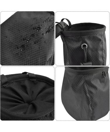 Sleeekee 1-Piece Black Climbing Gear with Metal Buckle | Adjustable Chalk Bag & Multifunctional Powder Bag for Fitness & Gymnastics | International Shipping - Buy Online on GoSupps.com