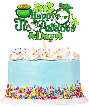 Cyodoos 1Pc Happy St. Patrick's Day Cake Topper Shamrock Cake Pick for St.Patricks Baby Shower Party Supplies Birthday Decorations Cy-24-sp-001 - Buy Online on GoSupps.com