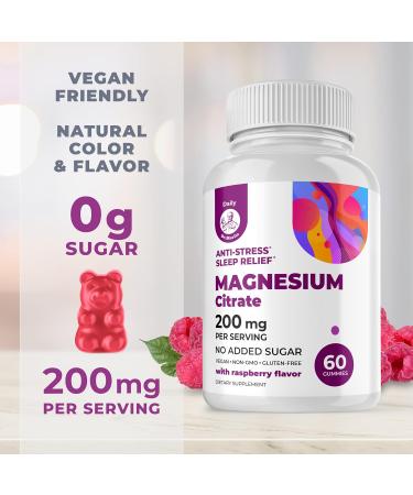 Elderberry Gummies for Kids and Magnesium 200 mg Gummies Sugar-Free - Healthy Immune System Booster and Health Support with Elderberries Extract with Magnesium Calm Chews for Kids & Adults Sugar-Free - Buy Online on GoSupps.com